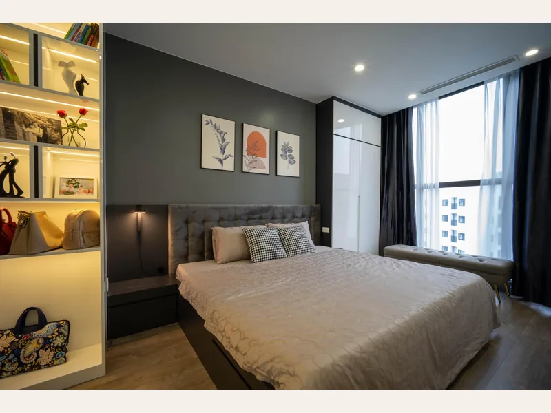 Combo nội thất phòng ngủ - combo nội thất phòng khách - ảnh 3 thực tế tại showroom Ghế Sofa 360 Hải Phòng