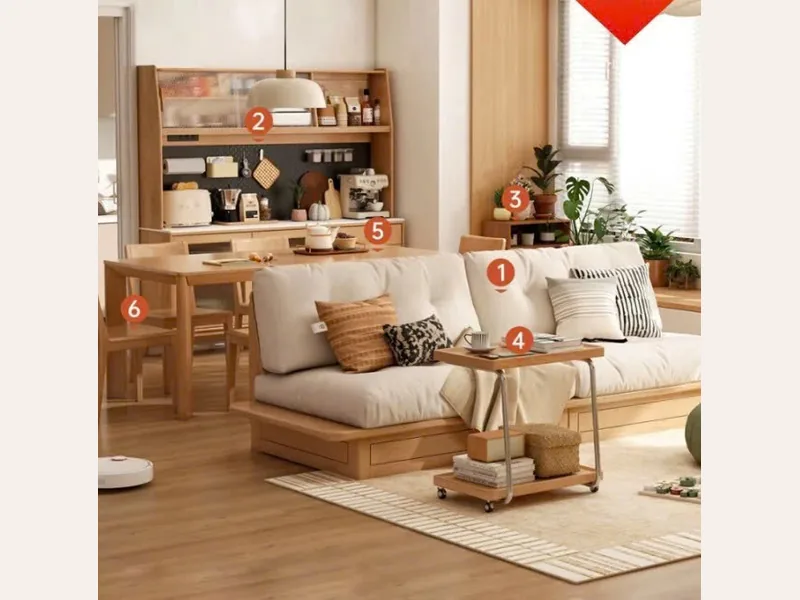 Combo phòng khách 2 - Ghế Sofa 360 Combo phòng khách 2 - combo nội thất phòng khách - ảnh 1 thực tế tại showroom Ghế Sofa 360 Hải Phòng