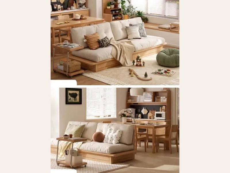 Combo phòng khách 2 - Ghế Sofa 360 Combo phòng khách 2 - combo nội thất phòng khách - ảnh 3 thực tế tại showroom Ghế Sofa 360 Hải Phòng