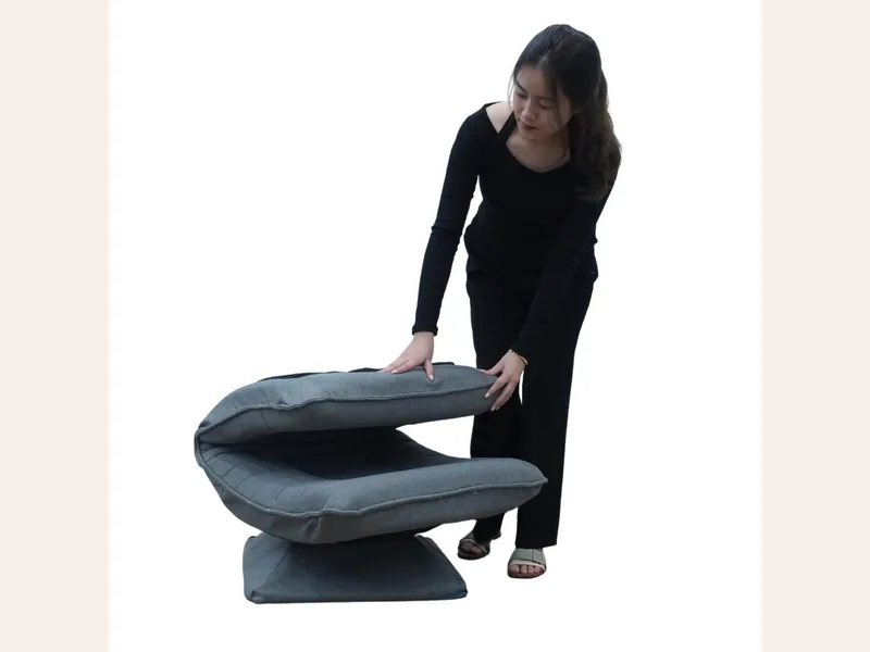 Ghế đọc sách xoay 360 - nội thất Hải Phòng Hà Nội - ảnh 2 thực tế tại showroom Ghế Sofa 360 Hải Phòng
