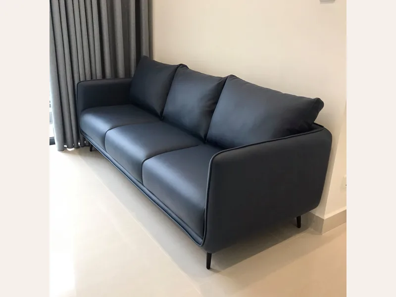 Ghế sofa da hiện đại - R01 - sofa da thật cao cấp - ảnh 3 thực tế tại showroom Ghế Sofa 360 Hải Phòng