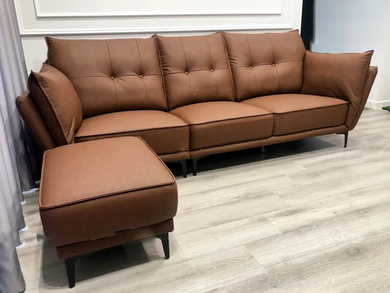 Ghế sofa da phòng khách Hàn Quốc - Ghế Sofa 360 Ghế sofa da phòng khách Hàn Quốc - sofa da thật cao cấp - ảnh 2 thực tế tại showroom Ghế Sofa 360 Hải Phòng