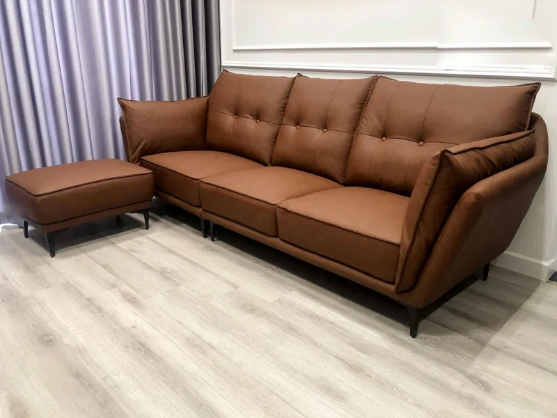 Ghế sofa da phòng khách Hàn Quốc - Ghế Sofa 360 Ghế sofa da phòng khách Hàn Quốc - sofa da thật cao cấp - ảnh 3 thực tế tại showroom Ghế Sofa 360 Hải Phòng
