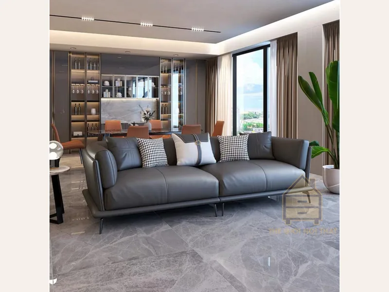 Ghế sofa da phòng khách hiện đại - Ghế Sofa 360 Ghế sofa da phòng khách hiện đại - sofa da thật cao cấp - ảnh 1 thực tế tại showroom Ghế Sofa 360 Hải Phòng