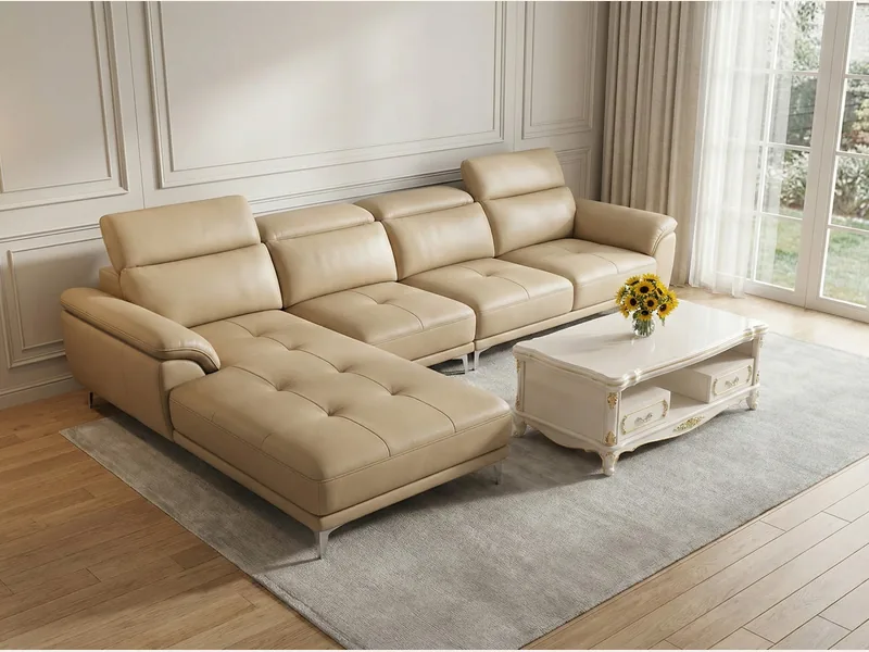 Ghế sofa da phòng khách - VNXK16 - Ghế Sofa 360 Ghế sofa da phòng khách - VNXK16 - sofa da thật cao cấp - ảnh 1 thực tế tại showroom Ghế Sofa 360 Hải Phòng