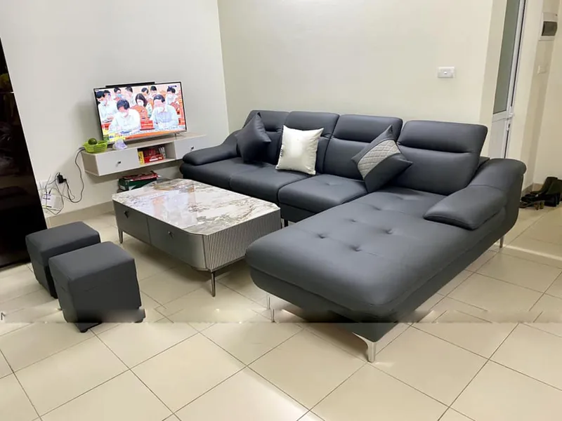Ghế sofa da phòng khách - VNXK16 - Ghế Sofa 360 Ghế sofa da phòng khách - VNXK16 - sofa da thật cao cấp - ảnh 2 thực tế tại showroom Ghế Sofa 360 Hải Phòng