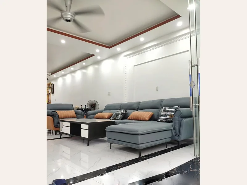 Ghế sofa da phòng khách - VNXK17 - sofa da thật cao cấp - ảnh 3 thực tế tại showroom Ghế Sofa 360 Hải Phòng