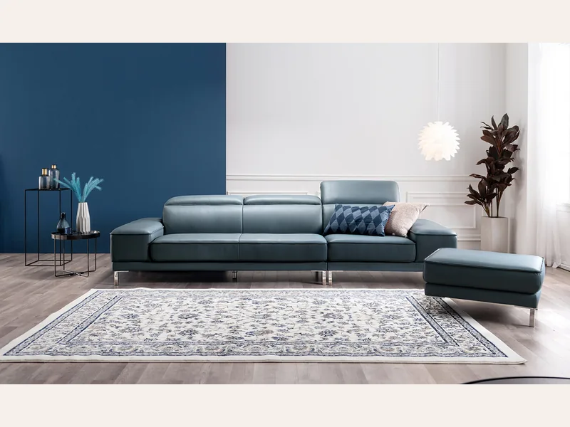 Ghế sofa da thật Italy T03 - sofa da thật cao cấp - ảnh 3 thực tế tại showroom Ghế Sofa 360 Hải Phòng
