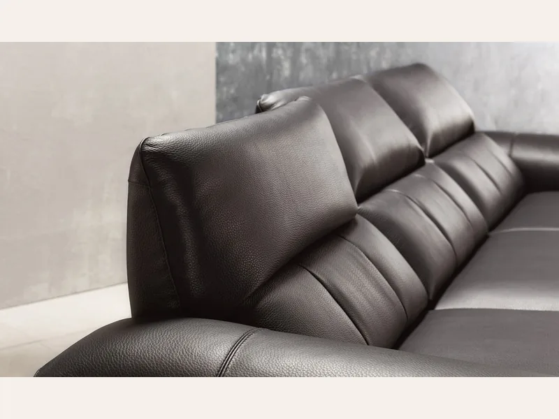 Ghế sofa da thật Italy - T04 - sofa da thật cao cấp - ảnh 3 thực tế tại showroom Ghế Sofa 360 Hải Phòng