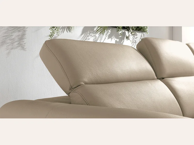Ghế sofa da thật Italy -T08 - sofa da thật cao cấp - ảnh 2 thực tế tại showroom Ghế Sofa 360 Hải Phòng