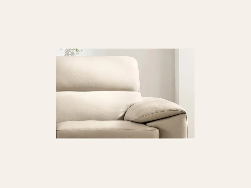 Ghế sofa da thật Italy -T08 - sofa da thật cao cấp - ảnh 3 thực tế tại showroom Ghế Sofa 360 Hải Phòng