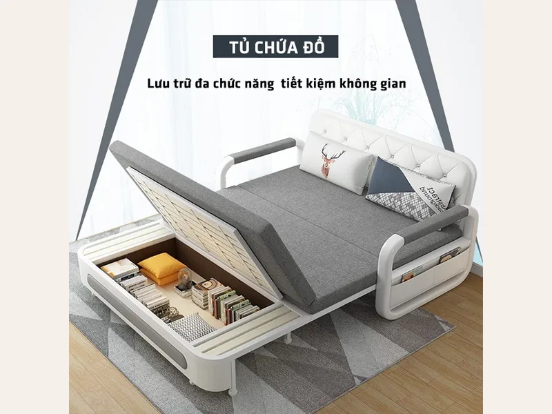 Ghế sofa giường gấp - sofa giường thông minh Hải Phòng - ảnh 1 thực tế tại showroom Ghế Sofa 360 Hải Phòng