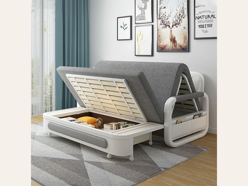 Ghế sofa giường gấp - sofa giường thông minh Hải Phòng - ảnh 3 thực tế tại showroom Ghế Sofa 360 Hải Phòng