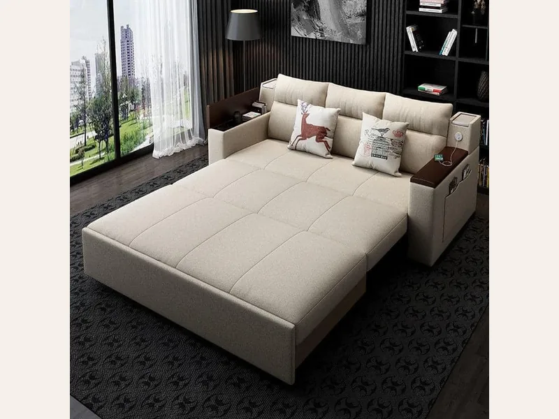 Ghế sofa giường gấp - sofa giường thông minh Hải Phòng - ảnh 2 thực tế tại showroom Ghế Sofa 360 Hải Phòng