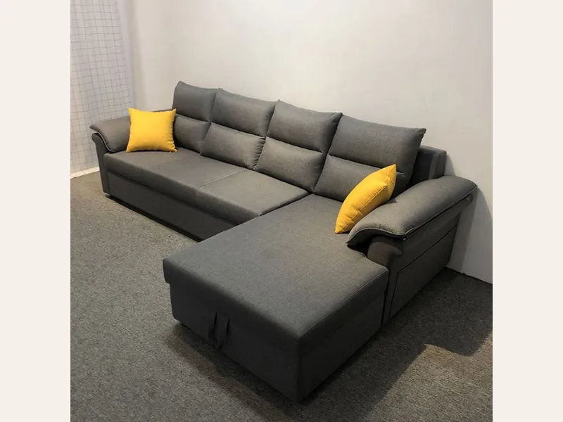 Ghế sofa giường góc L - V5 - sofa giường thông minh Hải Phòng - ảnh 3 thực tế tại showroom Ghế Sofa 360 Hải Phòng
