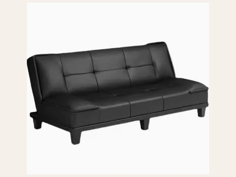 Giường sofa da cho mèo cào, đa năng, đơn giản, hiện đại, phòng khách, văn phòng cho thuê, ghế sofa gấp - sofa da thật cao cấp - ảnh 3 thực tế tại showroom Ghế Sofa 360 Hải Phòng