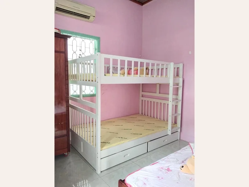 Giường tầng xuất khẩu ( gỗ tự nhiên ) (Copy) - giường ngủ gỗ công nghiệp - ảnh 3 thực tế tại showroom Ghế Sofa 360 Hải Phòng