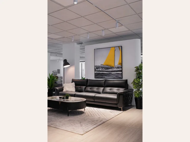 Sofa nhập khẩu da thật - sofa Hải Phòng Hà Nội - ảnh 1 thực tế tại showroom Ghế Sofa 360 Hải Phòng