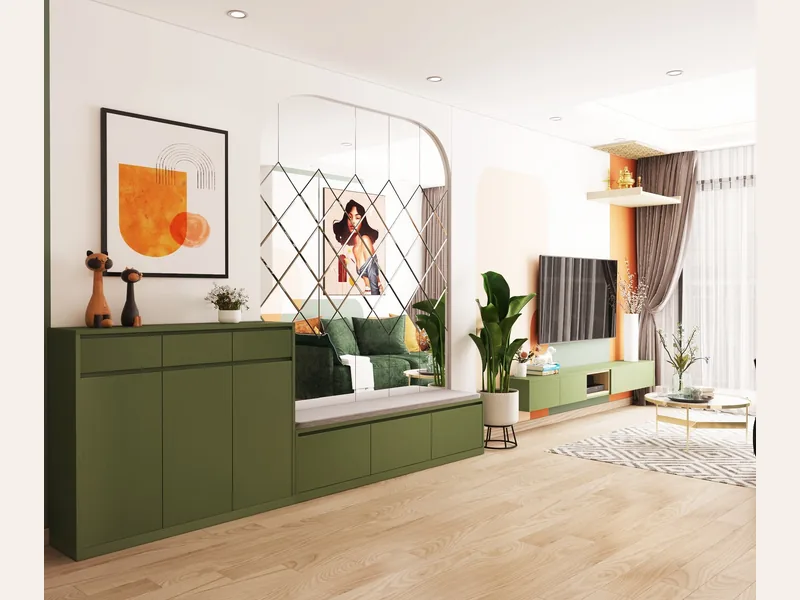 Thiết kế nội thất căn hộ Chị Thủy - Dự án KĐT ĐẶNG XÁ - thiết kế nội thất căn hộ - ảnh 3 thực tế tại showroom Ghế Sofa 360 Hải Phòng