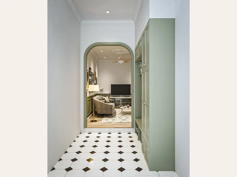 Thiết kế nội thất căn hộ Chị Tuyết - Dự án Vinhomes - thiết kế nội thất căn hộ - ảnh 3 thực tế tại showroom Ghế Sofa 360 Hải Phòng