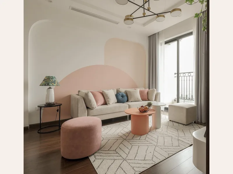 Thiết kế nội thất căn hộ Chị Vân Anh - Dự án Vinhomes - thiết kế nội thất căn hộ - ảnh 1 thực tế tại showroom Ghế Sofa 360 Hải Phòng