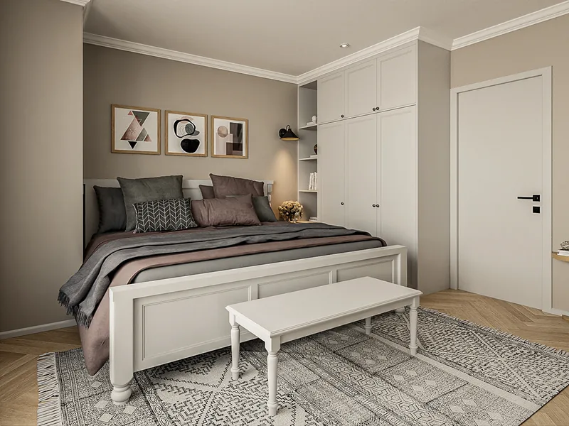 Thiết kế nội thất căn hộ Cô Bốn - Dự án Vinhomes - thiết kế nội thất căn hộ - ảnh 2 thực tế tại showroom Ghế Sofa 360 Hải Phòng