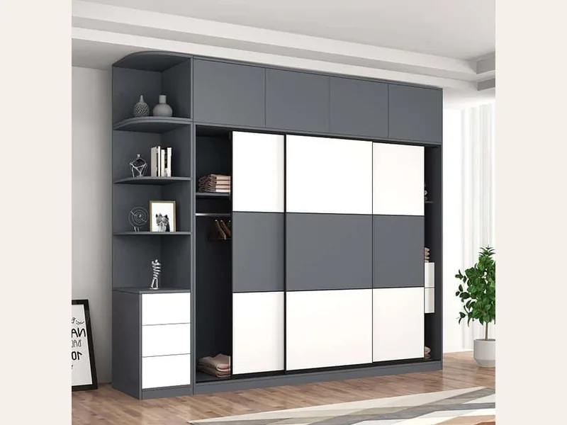 Tủ quần áo gỗ ( thiết kế thi công theo yêu cầu ) - tủ quần áo gỗ công nghiệp - ảnh 3 thực tế tại showroom Ghế Sofa 360 Hải Phòng