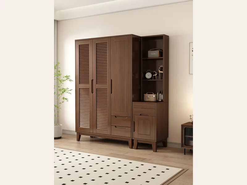 Tủ Quần Áo Gỗ Tự Nhiên Cao Cấp - tủ quần áo gỗ công nghiệp - ảnh 1 thực tế tại showroom Ghế Sofa 360 Hải Phòng