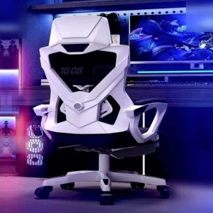 Alternative view of Ghế e-sport thể thao. Ghế văn phòng có thể nghiêng. Nghỉ ngơi thoải mái và hỗ trợ nghiêng lên đến 135°.