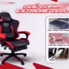 Ghế Gaming Extreme Zero S+ bọc da PU êm ái có gác chân ngồi học tập, làm việc, chơi game