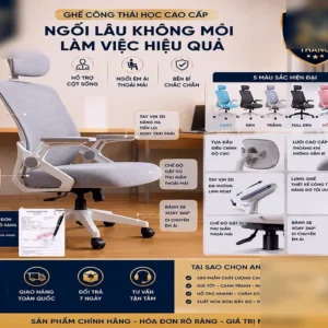 Alternative view of Ghế gaming extreme zero S+ Ghế Xoay Công Thái Học ANZ  Ngồi Học Tập Làm Việc,Học Tập Chuẩn CTH