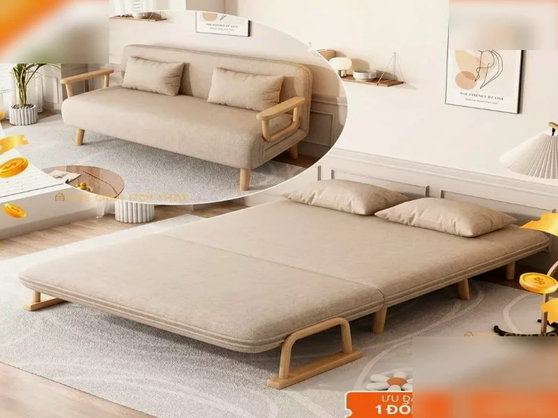 Ghế Sofa Giường Gấp Gọn - Ghế Sofa Mở Ra Thành Giường,Sofa Bed Ghế Gập có đệm khóa dễ vệ sinh - Tay ghế gỗ thiết kế mới - Ghế Sofa 360 Ghế Sofa Giường Gấp Gọn - Ghế Sofa Mở Ra Thành Giường,Sofa Bed Ghế Gập có đệm khóa dễ vệ sinh - Tay ghế gỗ thiết kế mới - sofa giường gấp - ảnh 3 tại xưởng Ghế Sofa 360