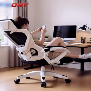 Alternative view of Ghế văn phòng Ghế máy tính Ghế chơi game có tựa đầu tựa lưng cao tựa lưng có tựa chân