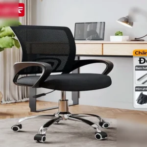 Ghế xoay văn phòng lưới cao cấp chống mỏi lưng, XOAY 360,Thiết kế lưng cong, hỗ trợ cổ