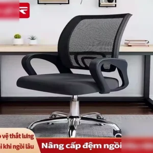 Alternative view of Ghế xoay văn phòng,Ghế lưới cao cấp chống mỏi,XOAY 360 độ học tập làm việc,Nhựa nhám cao cấp