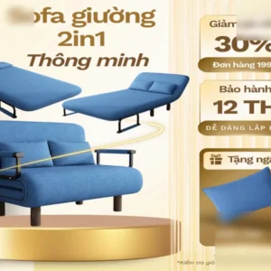 Giường Sofa Đa Năng - Ghế Lười Thư Giãn Cao Cấp – Sofa Bed Gấp Gọn Thông Minh, Ghế Sofa Giường Cho Chung Cư