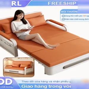 iPearl Sofa Giường Gấp Gọn Chất Liệu Khung Thép Không Gỉ Siêu Bềnhế sofa giường Tặng 2 chiếc gối