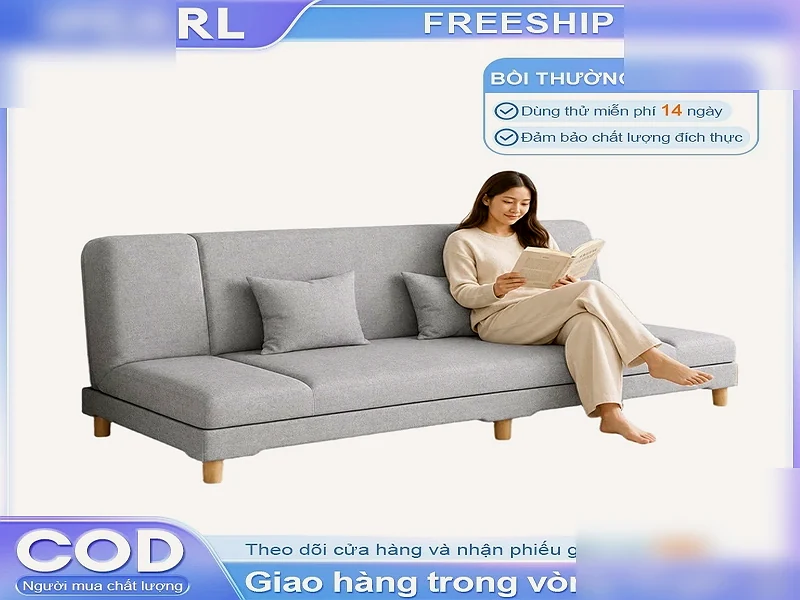 iPearl sofa giường gấp gọn Ngủ Ngồi Nằm 3in1 Khung Chắc Chắn chân gỗ nguyên khối - Ghế Sofa 360 iPearl sofa giường gấp gọn Ngủ Ngồi Nằm 3in1 Khung Chắc Chắn chân gỗ nguyên khối - sofa giường gấp - ảnh 2 tại xưởng Ghế Sofa 360