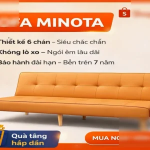 Alternative view of MINOTA Sofa Bed Đa Năng – Ngủ Ngồi Nằm 3in1, Khung Chắc Chắn, Không Xẹp Lún
