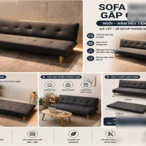 Sofa BED 1M7 bật ra thành giường Đa Năng Êm Ái & Tiện Nghi Cho Căn Hộ Của Bạn - Nội Thất Việt Home .
