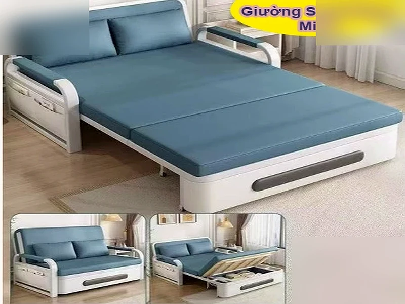 Sofa giường gấp gọn thành ghế thông minh có ngăn chứa đồ, giường gấp gọn bọc vải nano cao cấp hàng nhập khẩu - Ghế Sofa 360 Sofa giường gấp gọn thành ghế thông minh có ngăn chứa đồ, giường gấp gọn bọc vải nano cao cấp hàng nhập khẩu - sofa giường gấp - ảnh 2 tại xưởng Ghế Sofa 360