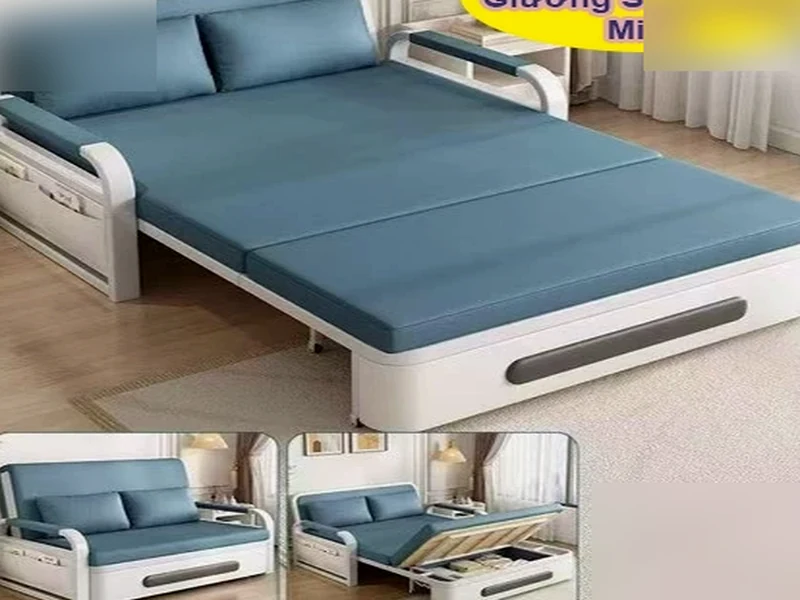 Sofa giường gấp gọn thành ghế thông minh có ngăn chứa đồ, giường gấp gọn bọc vải nano cao cấp hàng nhập khẩu - Ghế Sofa 360 Sofa giường gấp gọn thành ghế thông minh có ngăn chứa đồ, giường gấp gọn bọc vải nano cao cấp hàng nhập khẩu - sofa giường gấp - ảnh 3 tại xưởng Ghế Sofa 360