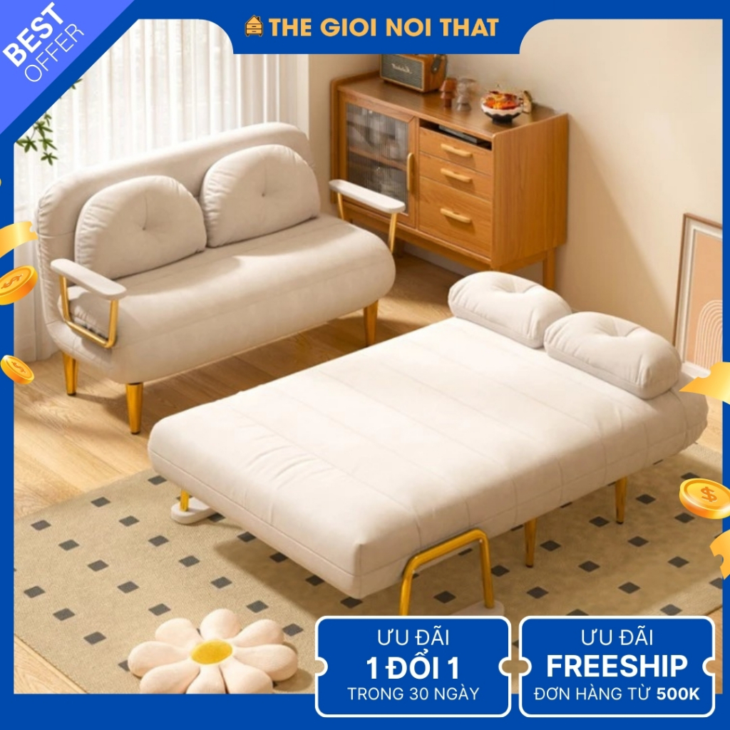 Ghế sofa giường Hải Phòng - Sofa giường gấp gọn + Voucher 200k