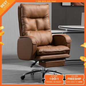 Ghế giám đốc ghế xoay công thái học ( đủ màu ) Ngồi thoải mái Tựa lưng ngả ra sau Sang trọng nhẹ nhàng - Chính Hãng